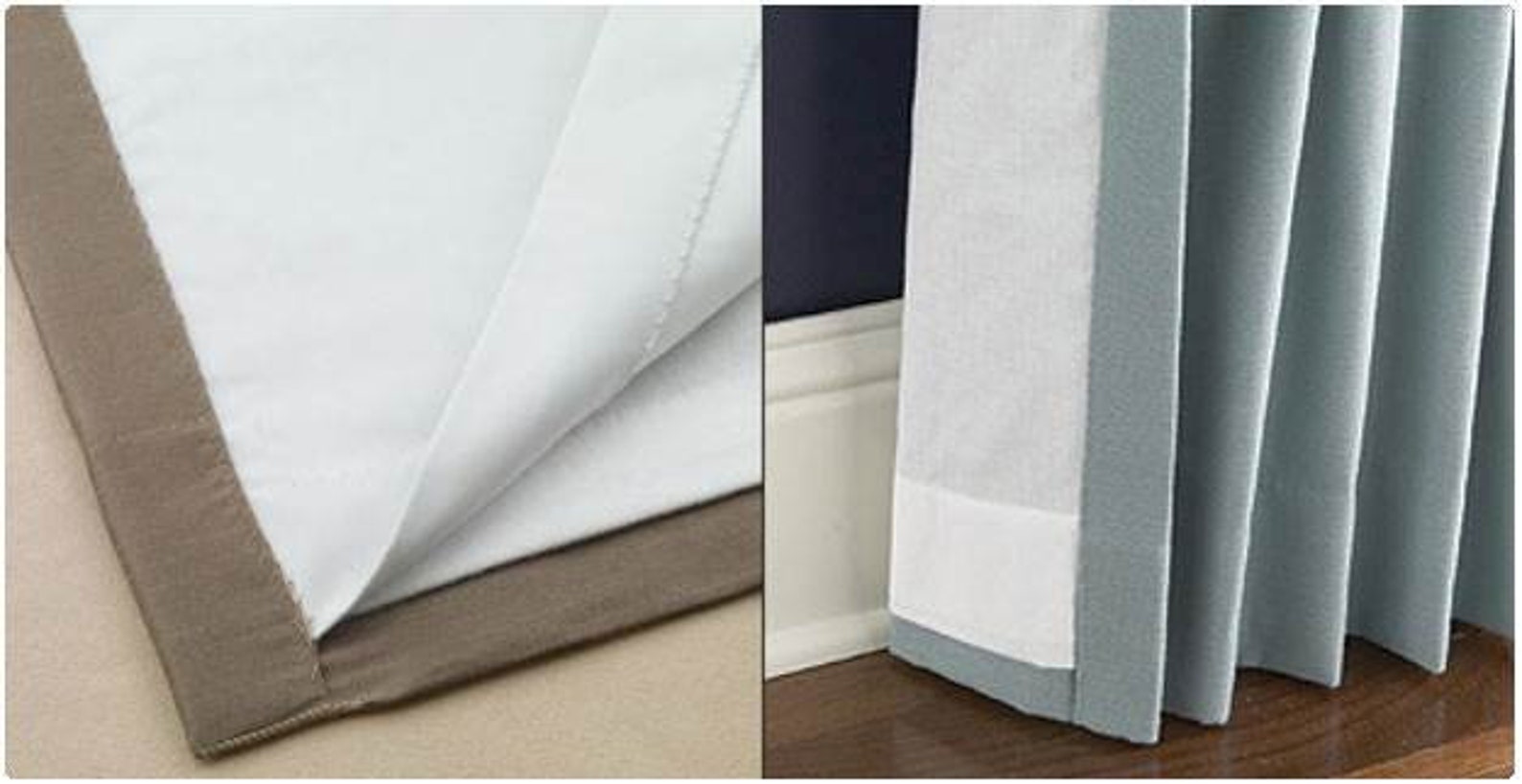 Blackout Curtain Lining Full Privacy Protect Your Curtain Etsy