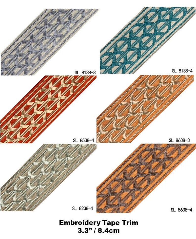 Decorative Fabric Trim for Curtains Greek Key Fabric Curtain Etsy