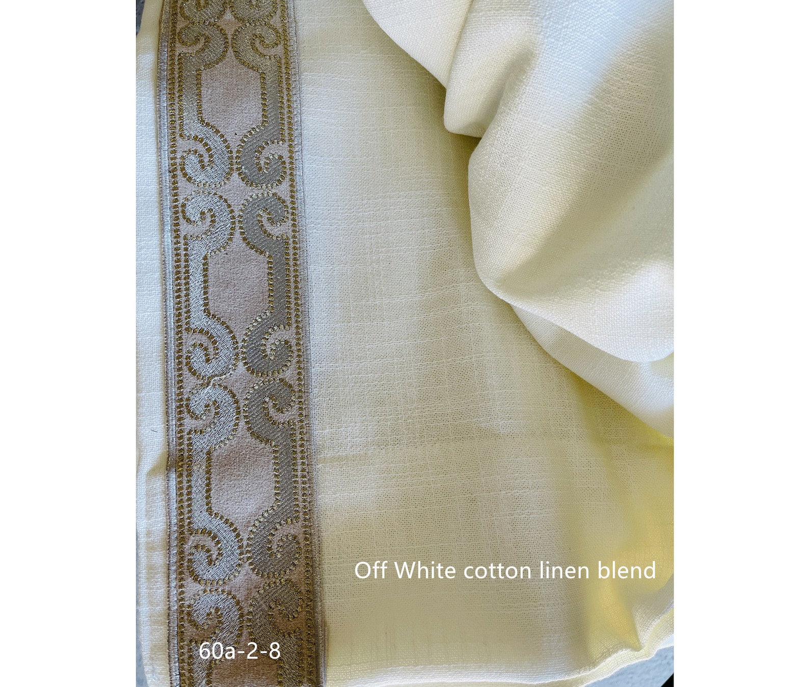 Curtains With Ribbon Trims, Custom Draperies With Border Trim, Made to ...