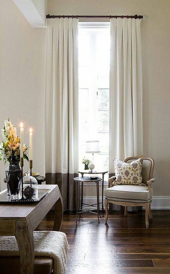 Color Block Curtains Dry Panel Custon Color Block Curtains, Best Off White Curtains