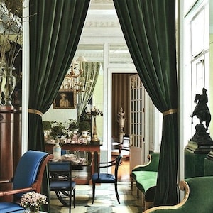 Velvet Curtains Etsy