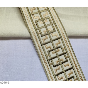 Decorative Fabric Trim for Curtains, Embroidery Decorative Trim, 3.5" wide, 9cm wide