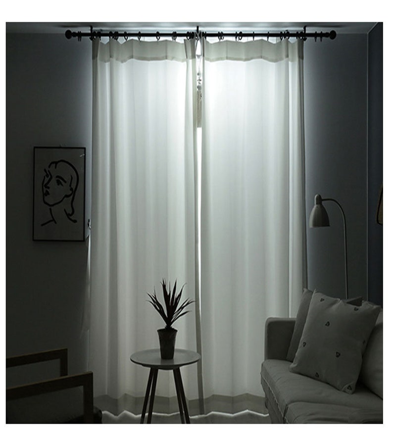 White Belgian Linen curtains Linen drapes White or Off White Etsy