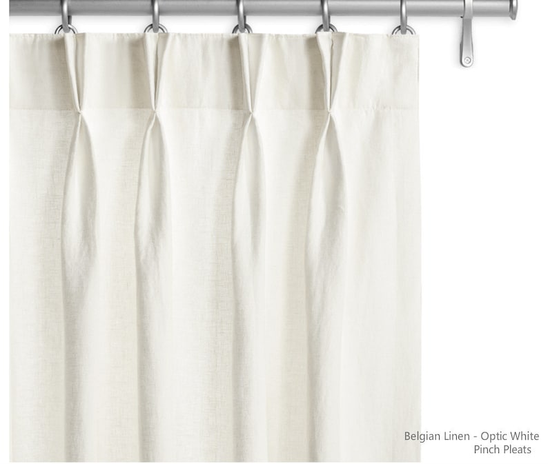 Belgian Linen curtains Linen drapes Multiple colors Custom Etsy