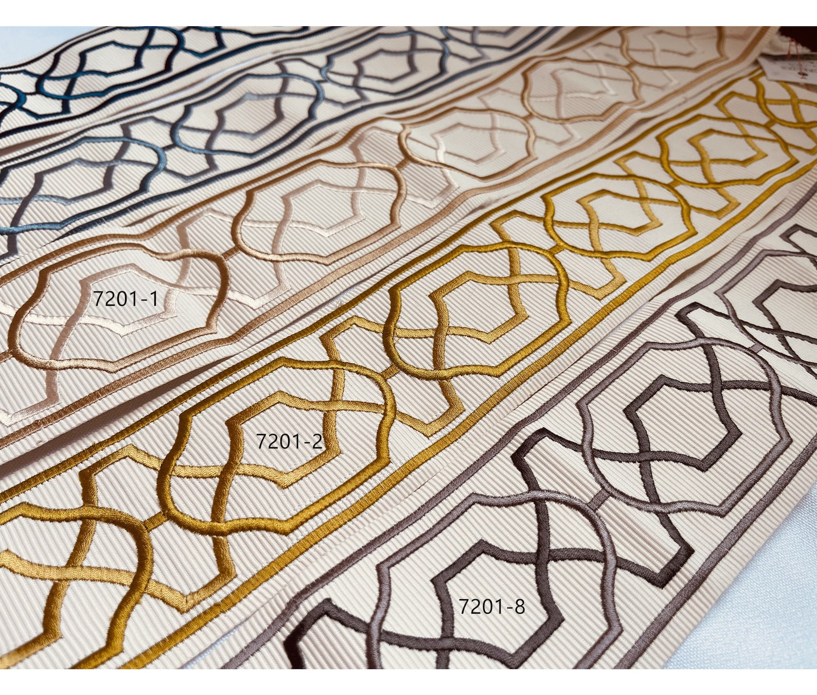 Hectagon Design Hectagon Trim for Curtains, Shams, Fabric Curtain Trim, Upscale ...