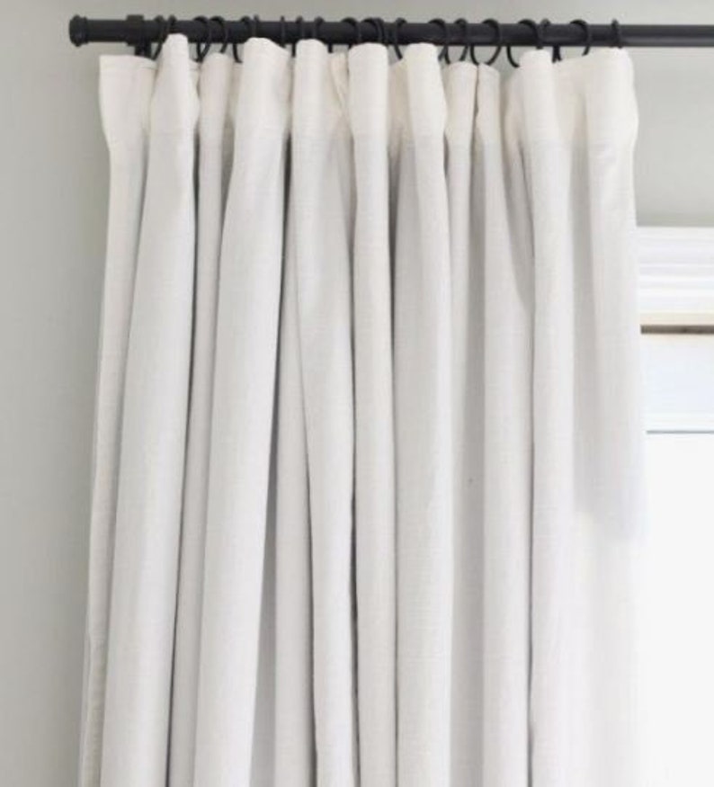 Sale 20% off Pair of Pearl White Blackout Curtains 2 panels | Etsy