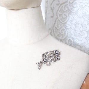 Vintage Swedish G D & Co Gusfav Dahlgren Silver Paste Silver Hallmarked Flower Brooch