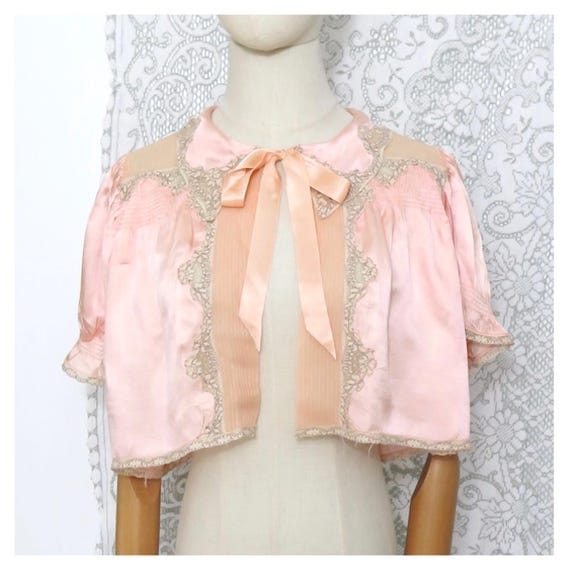 Vintage 1930s Pink Silk Jacket