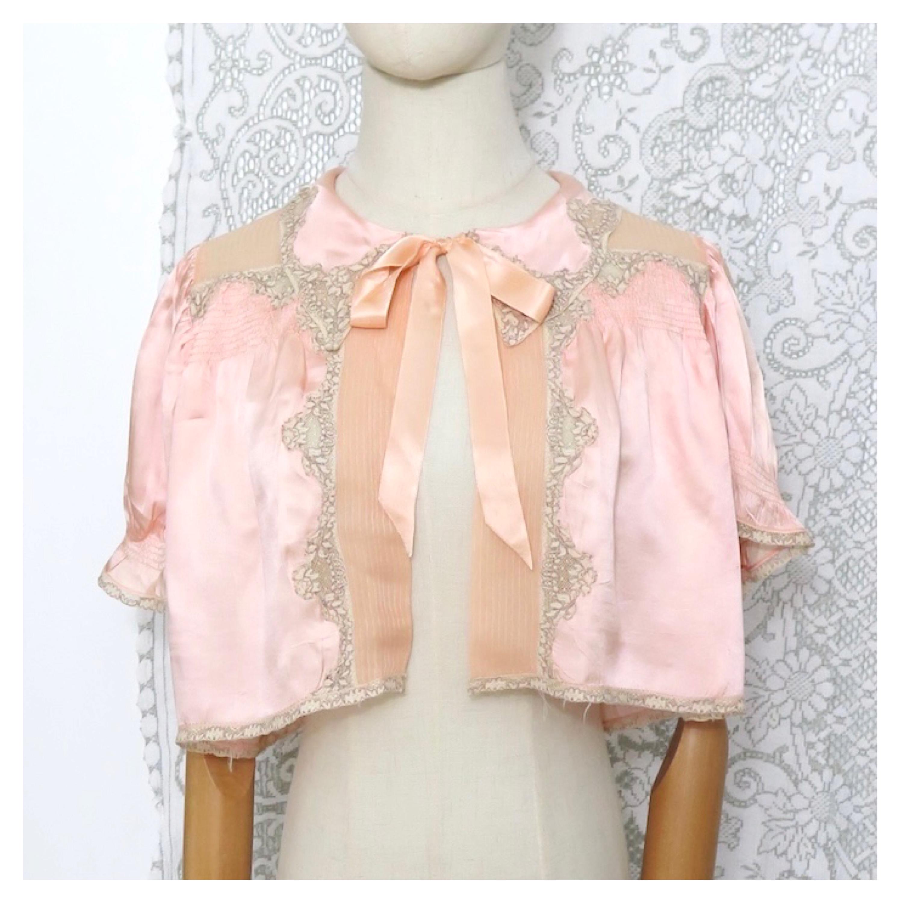 トップス 1900s Silk Bed Jacket Silk Bed Jacket - Etsy UK