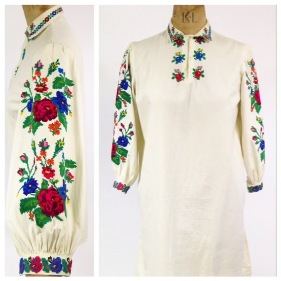 Original Vintage 1930s Antique Handmade Embroidere
