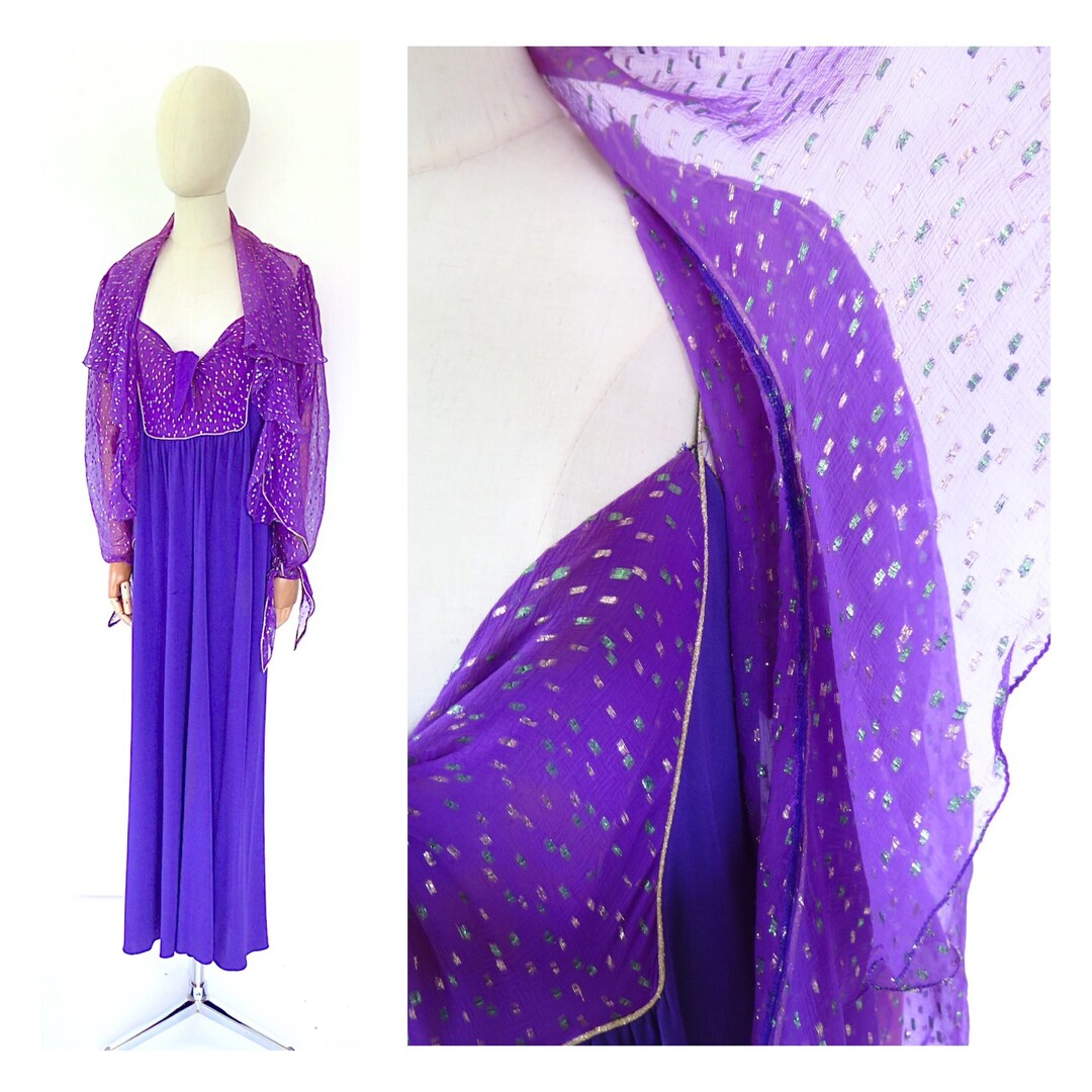1970s Janice Wainwright Silver Lurex Dress main image 1