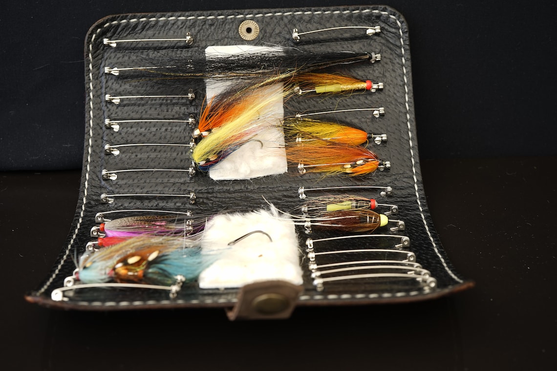 Tube Flies Fly Wallet. Original Handmade Leather Fly Fishing Etsy