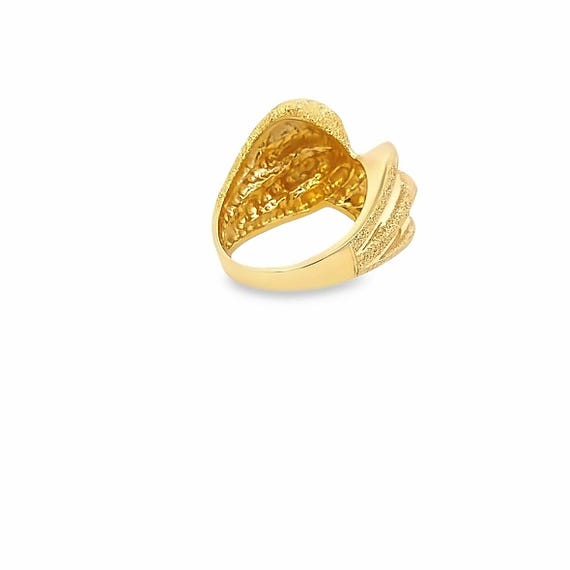 14kt solid yellow gold ring  vintage - image 5