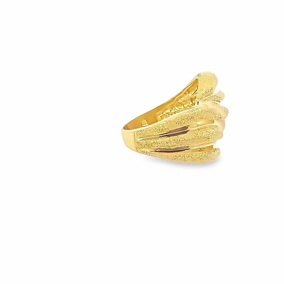 14kt solid yellow gold ring  vintage - image 4