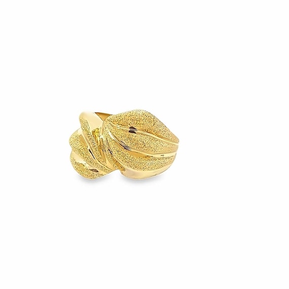 14kt solid yellow gold ring  vintage - image 1