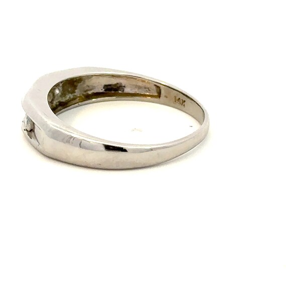 14kt white gold  ring  vintage  channel set - image 5