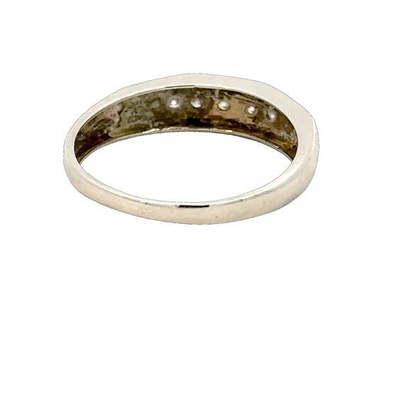 14kt white gold  ring  vintage  channel set - image 6