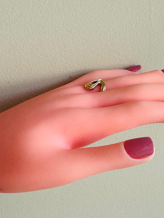 14kt yellow  solid gold customizable ring - image 6