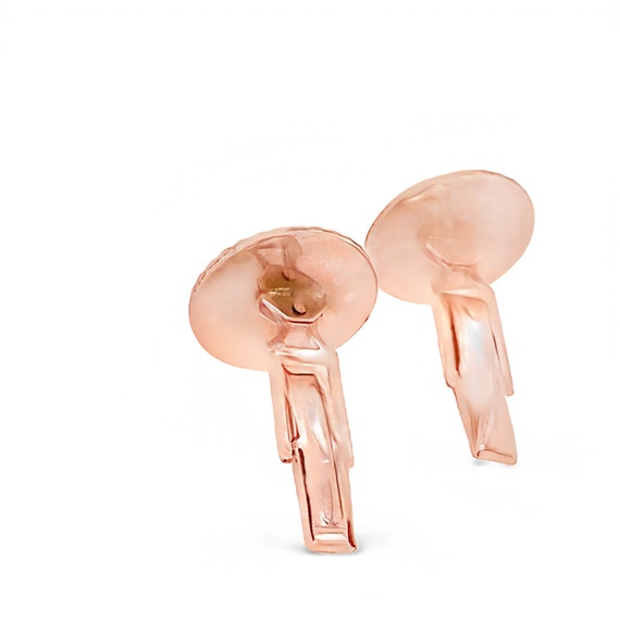 14KT Yellow solid Gold Cuff Links - image 3
