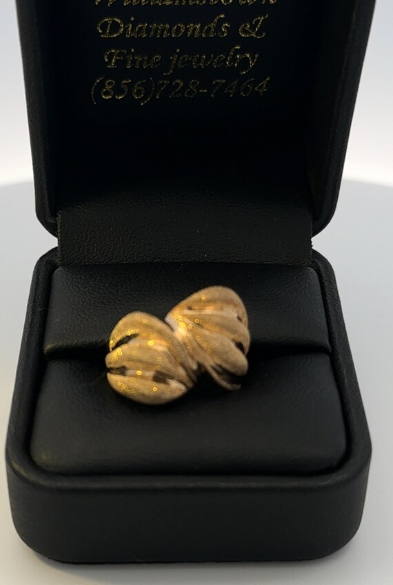 14kt solid yellow gold ring  vintage - image 3