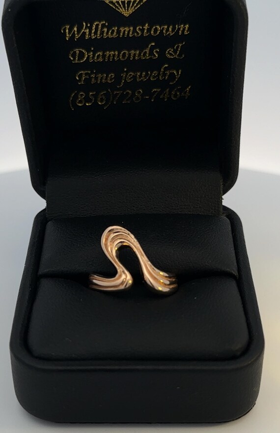 14kt yellow  solid gold customizable ring - image 2