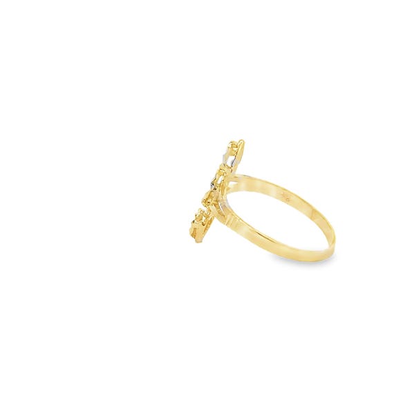 14kt solid gold double heart ring - image 4
