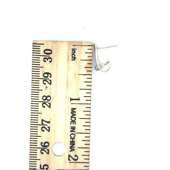 14kt yellow  solid gold  earrings - image 9