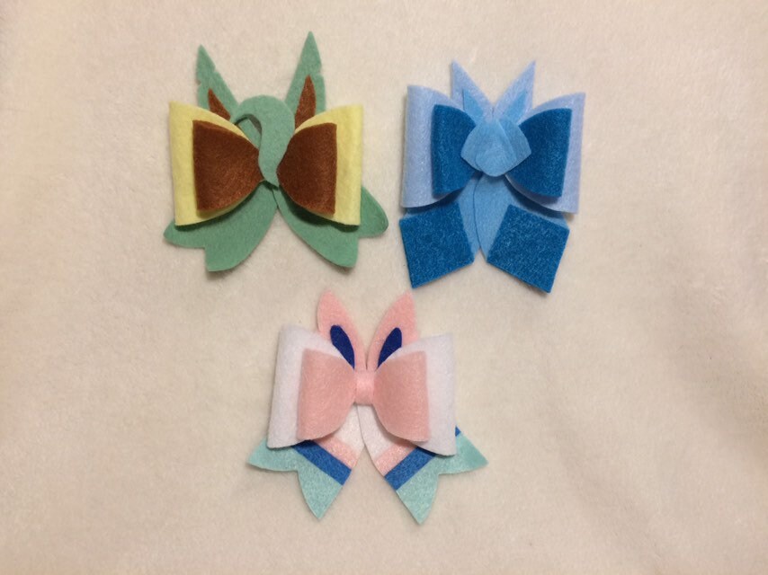 Princess Bow Hairbow Clip Pokémon Inspired Cheer Bow Over the Top Boutique Bow 