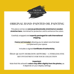 Dipinto originale di paesaggio invernale - Arte naturalistica drammatica - Olio su tela firmato - Venti che portano l'inverno - 40 x 60 cm - Serene Home Decor immagine 8