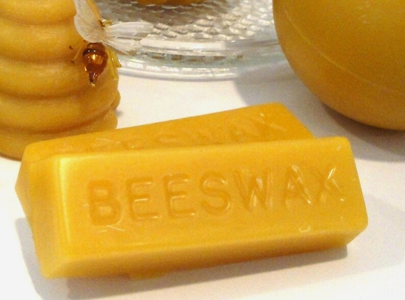 Pure Beeswax Block 100 Pure Beeswax Hand poured 1oz Bar Etsy