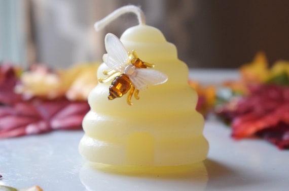 Beeswax Candles Beehive Votive Candle Gifts under 20 100/% Pure Beeswax With Bee Pin