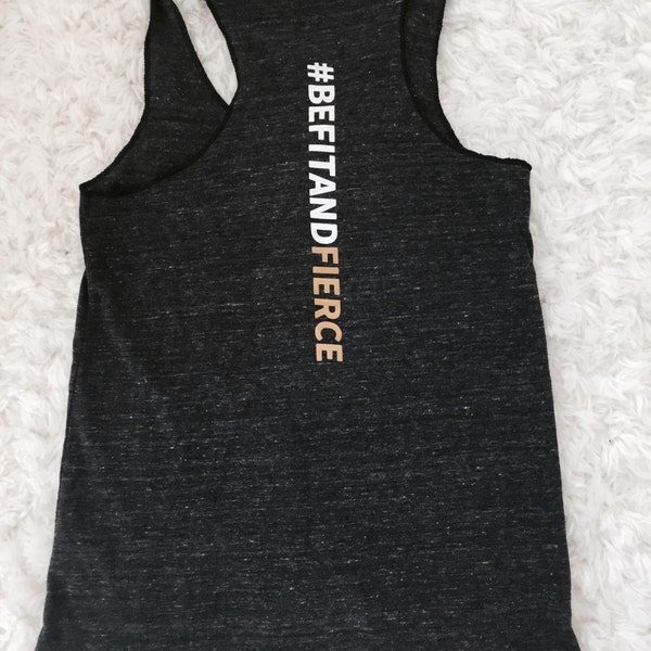 beFITandFIERCE workout tank