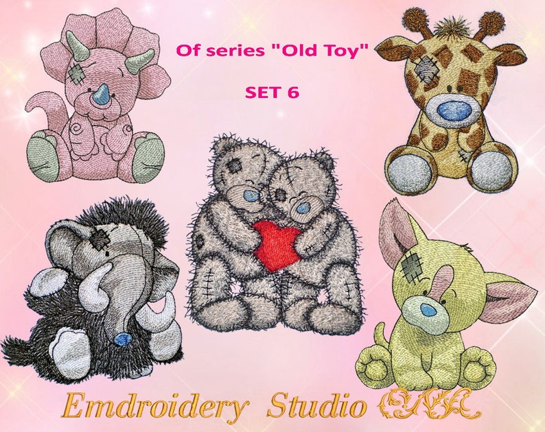 Machine Embroidery Designs Children Series old Toy Etsy UK