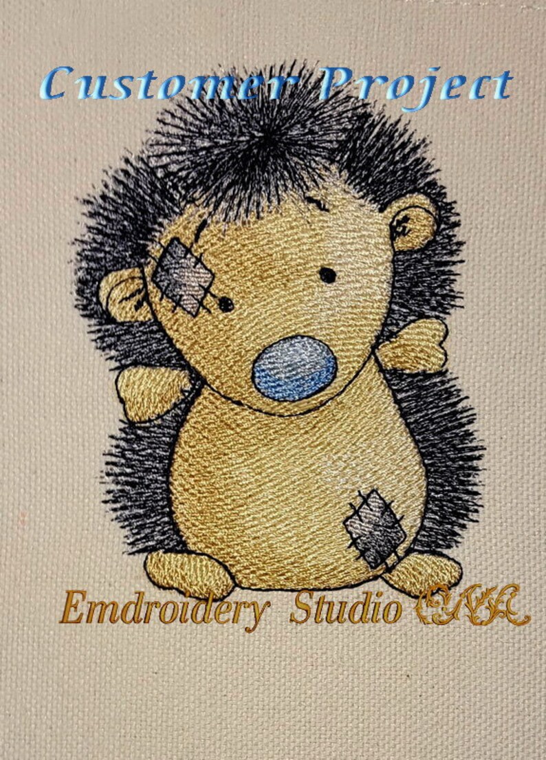 Machine embroidery design children Hedgehog of series Etsy