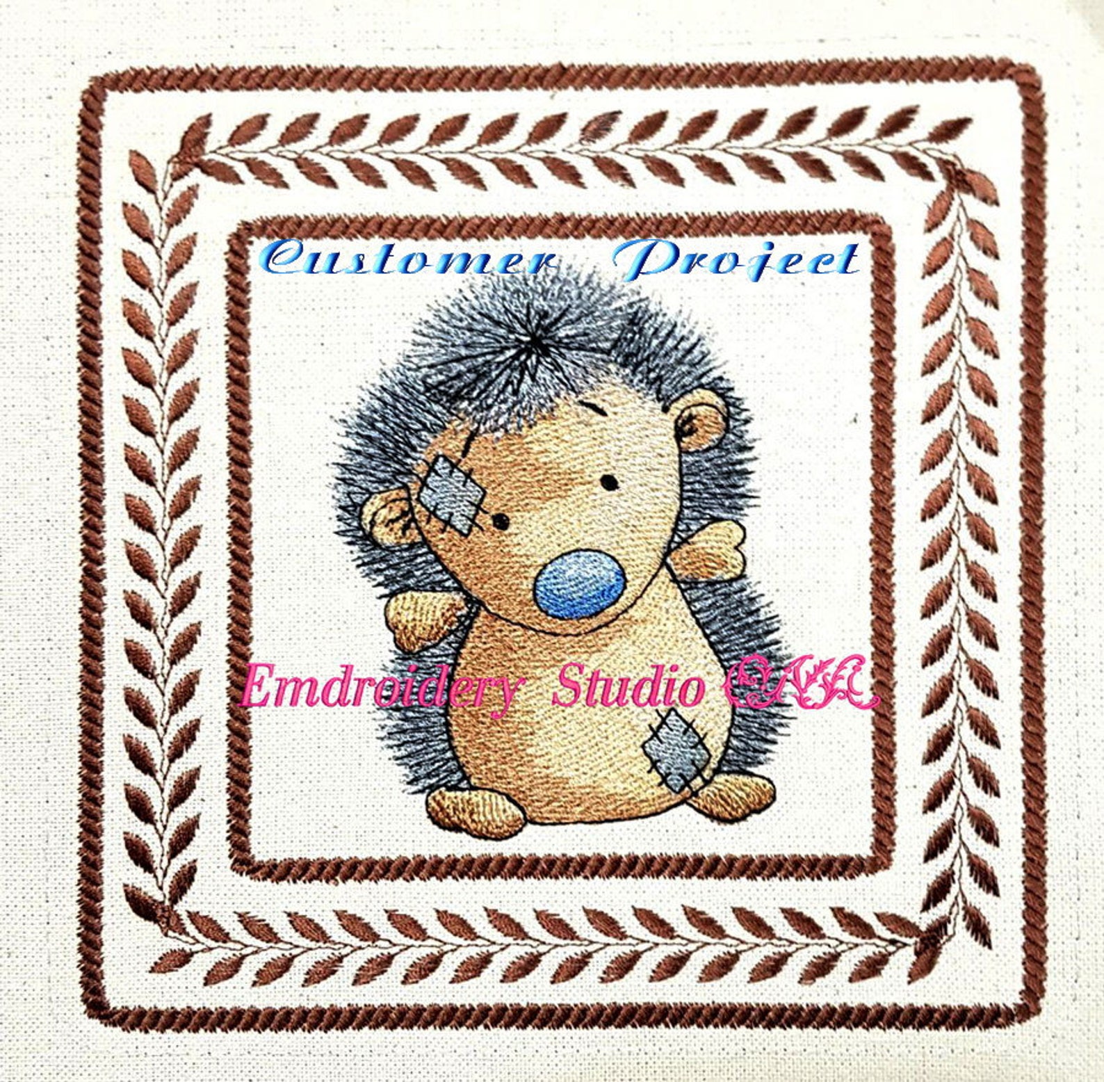 Machine embroidery design children Hedgehog of series Etsy