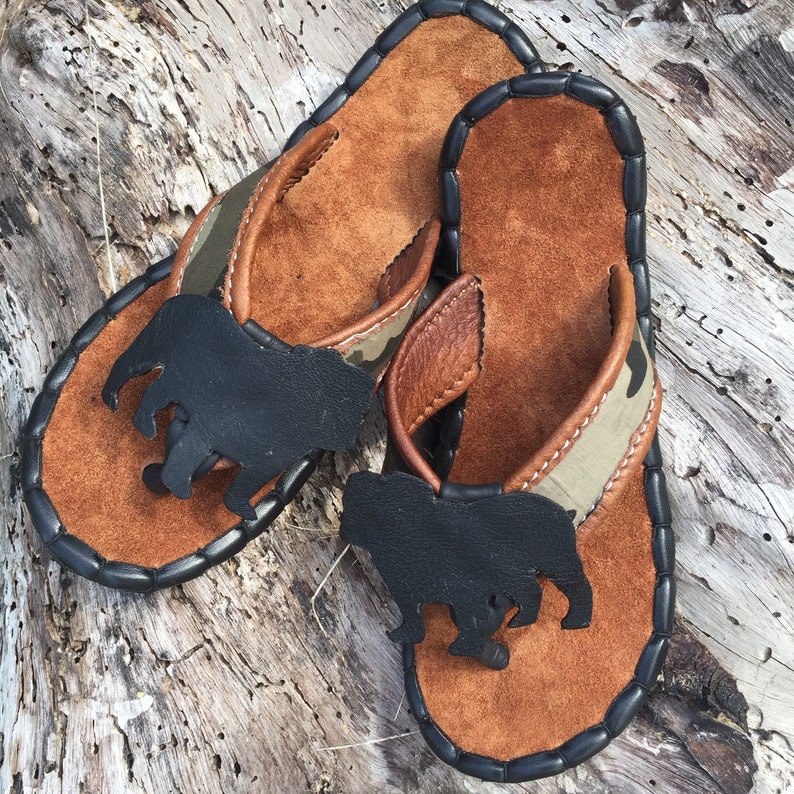 English bulldog sandals shoes men handmade leather and Etsy