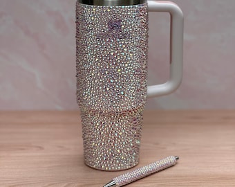 Bling Rhinestone Stanley Tumbler (30oz) with Matching Pen