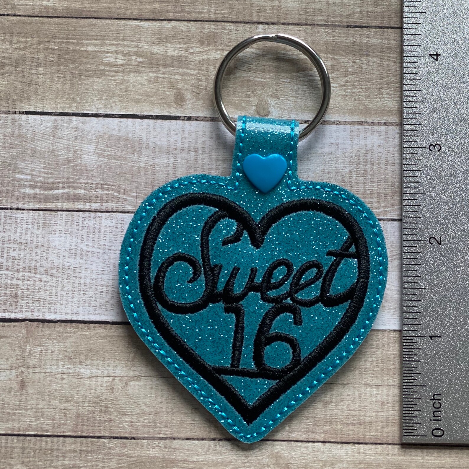 Sweet 16 Key Chain Sweet Sixteen Snap Tab Girly Key Fob New Etsy