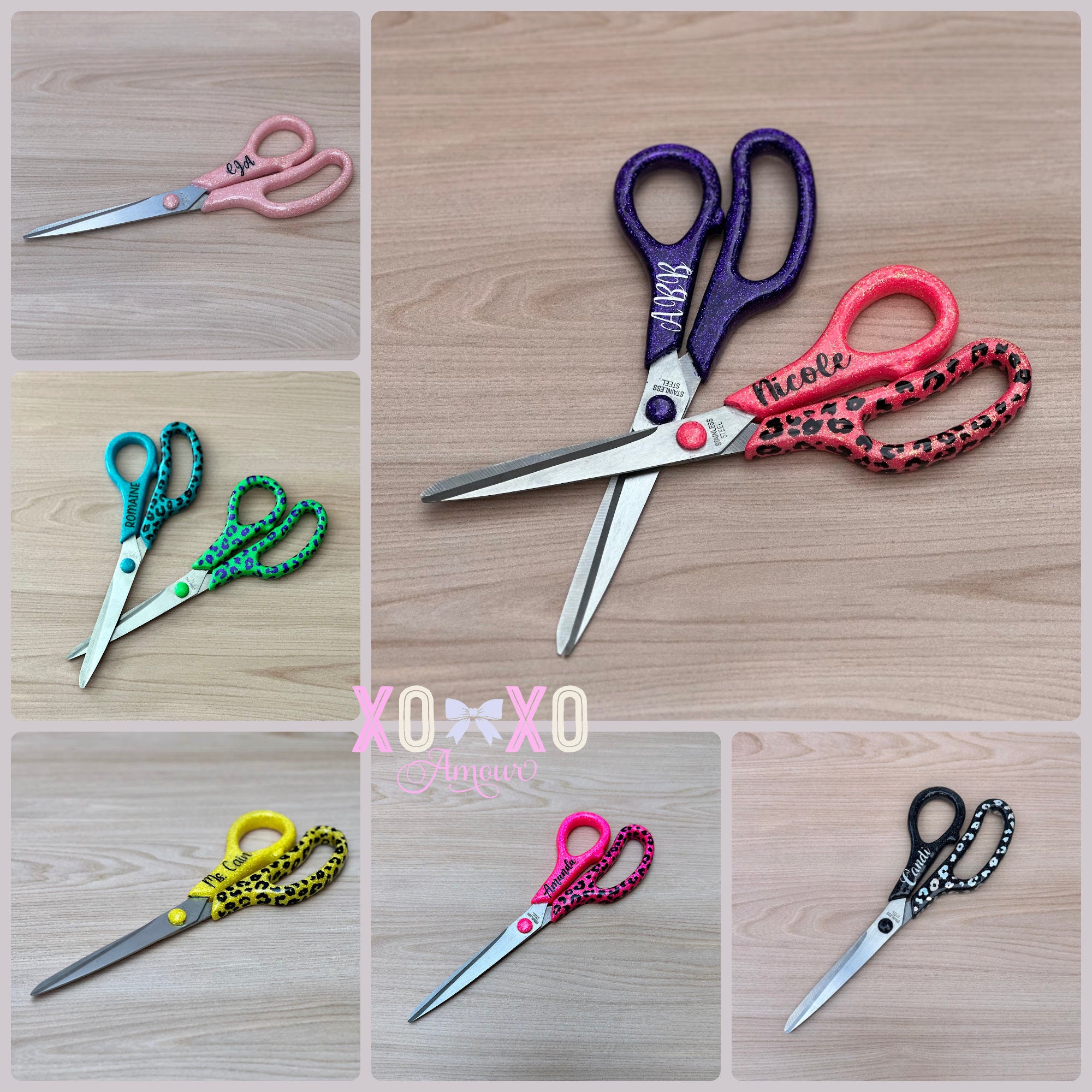 Personalized SCISSORS Custom Engraved Scissor Office Fabric Paper Crafts  School Desk Gifts for Her Mom Women for 9.5 