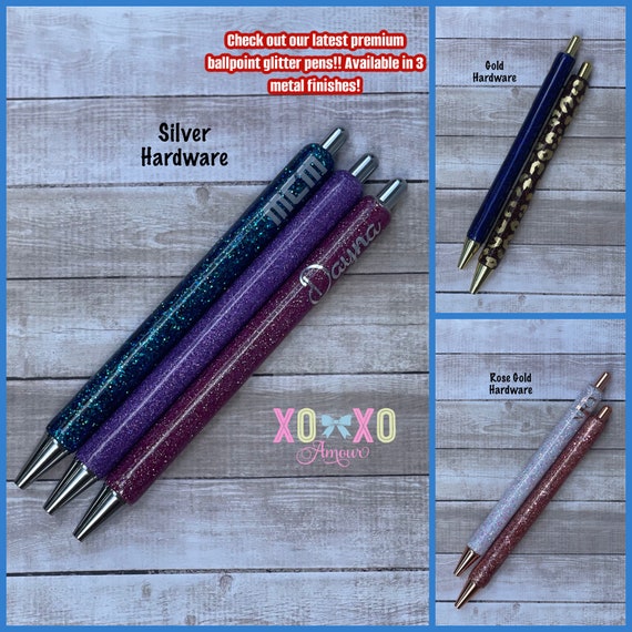 Personalized Epoxy Glitter Pen – Ellayna Boutique