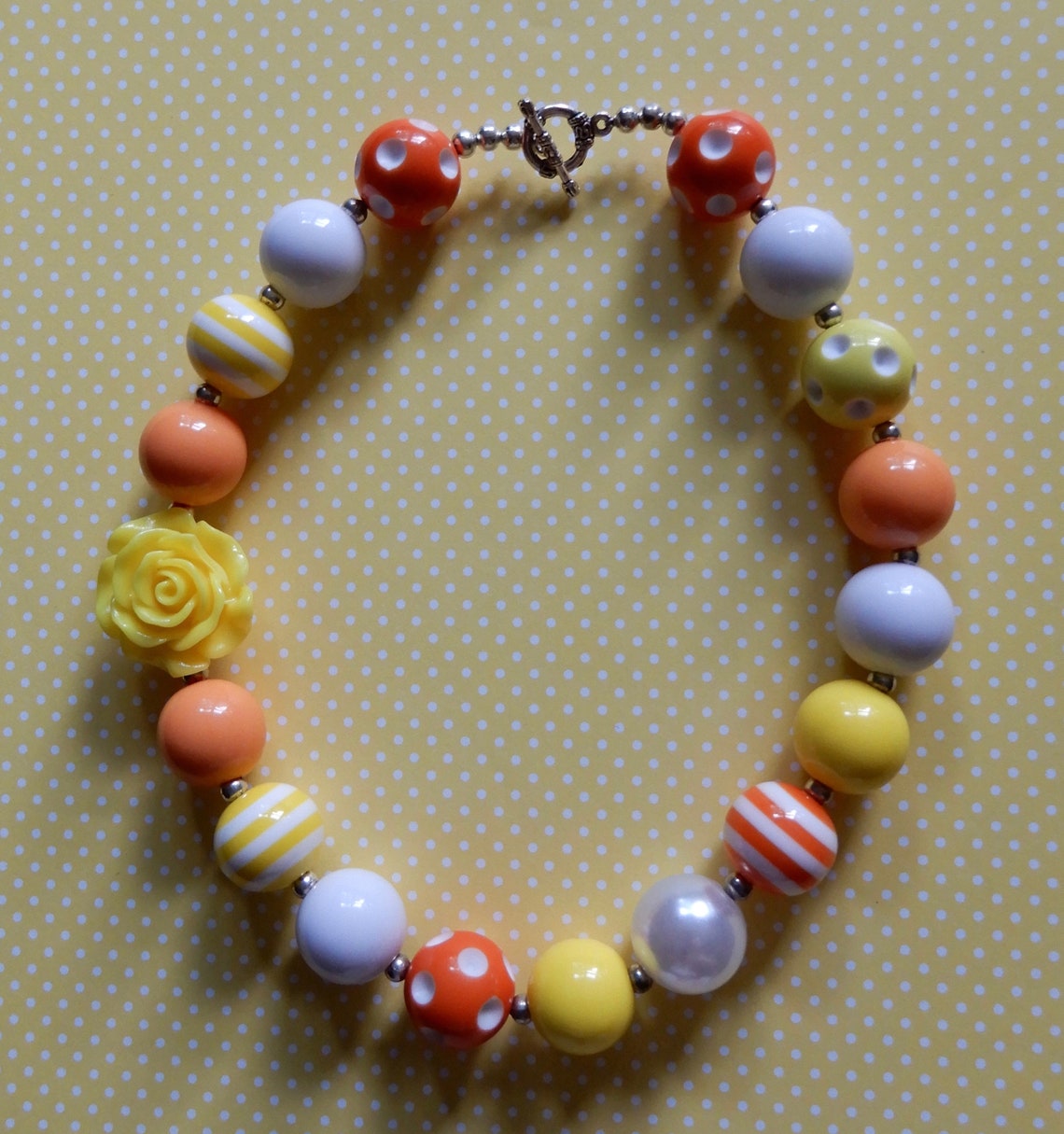 Bubblegum Necklace Chunky Bead Necklace Baby Necklace Etsy