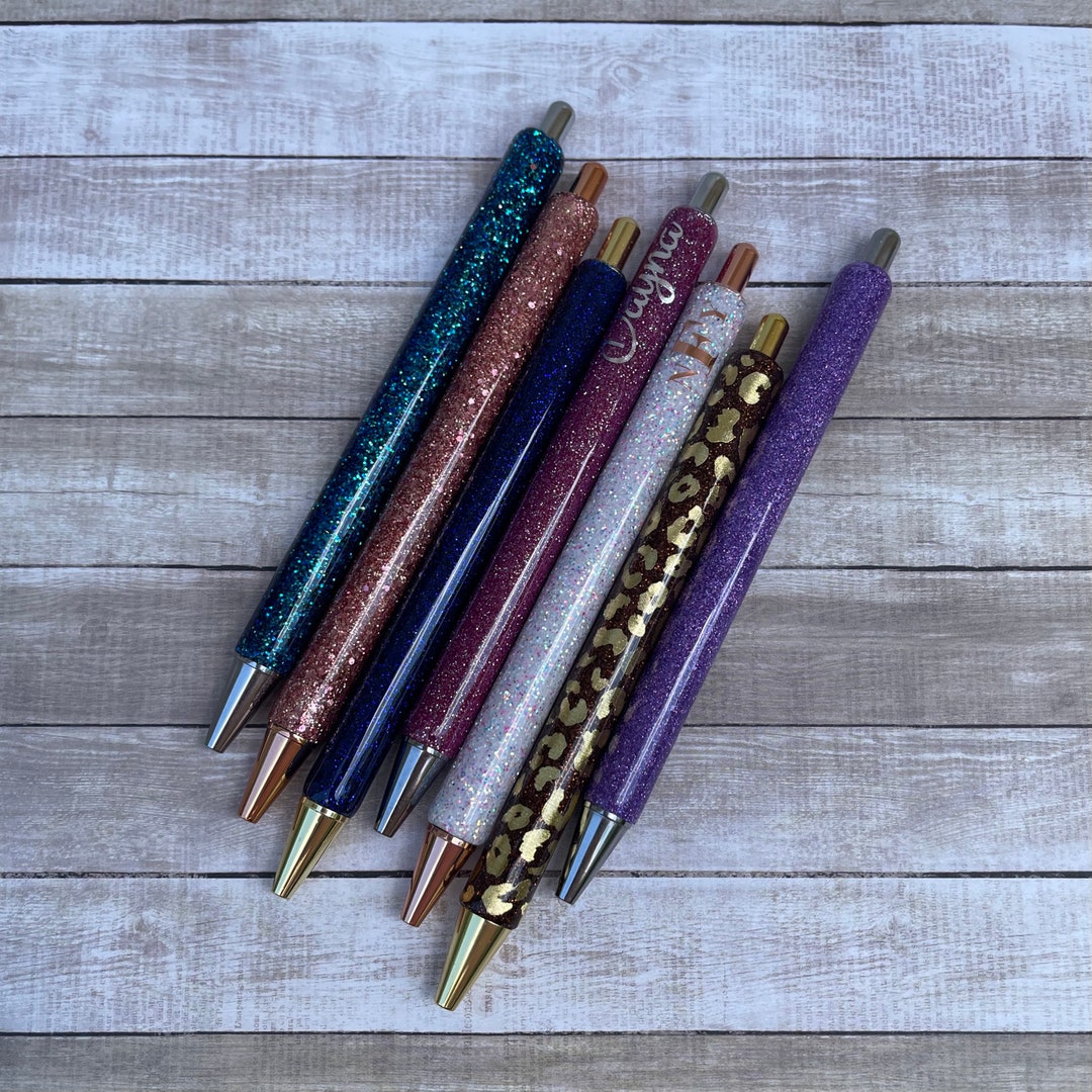 Rose Gold Glitter Pen, Coloured Glitter Pen, Luxury Pen, Gift for
