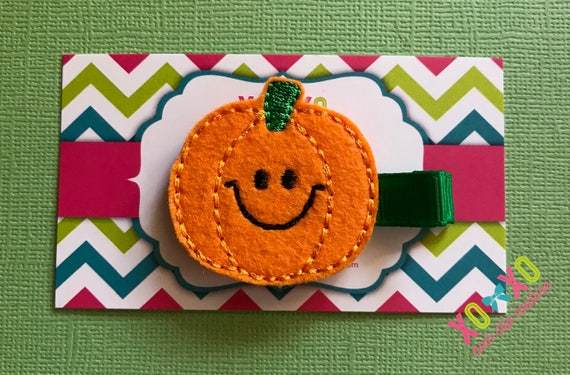 Baby Bow Pigtail Hair Clips Baby Girl Hair Clip Halloween Hair Clip Pumpkin Hair Clip OR Headband No Slip Hair Clip Toddler Hair Clip