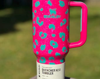 hot pink stanley cup with handle 30 oz Stanley Valentine Tumbler Accessories
