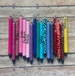 Personalized Glitter Pens, Glitter Gel Pens, Epoxy Glitter Pens,Ink Joy Gel Pen, Customized Pens,  Refillable Custom Gel Pens, XoXo Amour 