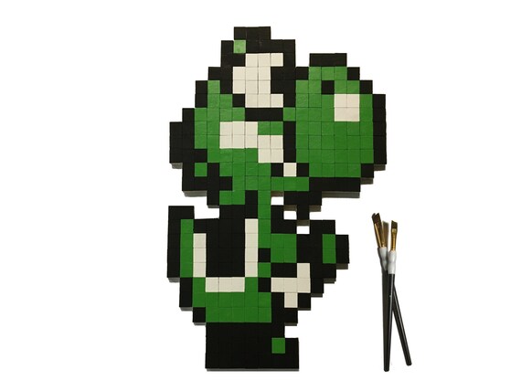 yoshi 8 bit wood pixel art etsy yoshi 8 bit wood pixel art