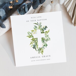 Beautiful Christening / Baptism Card For Adults Or Older Child – A5 With Envelope