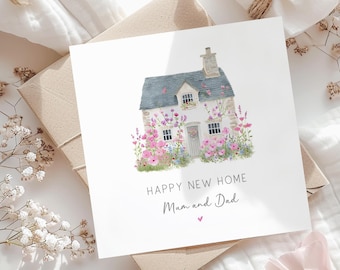 Personalised New Home Card for Mum and Dad, Friends and Relatives