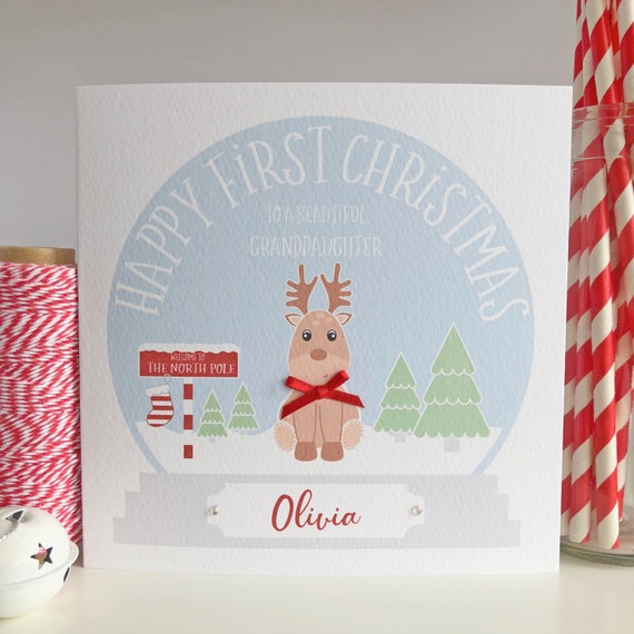 Personalised Christmas Card Son Daughter Nephew Niece Grandson Granddaughter