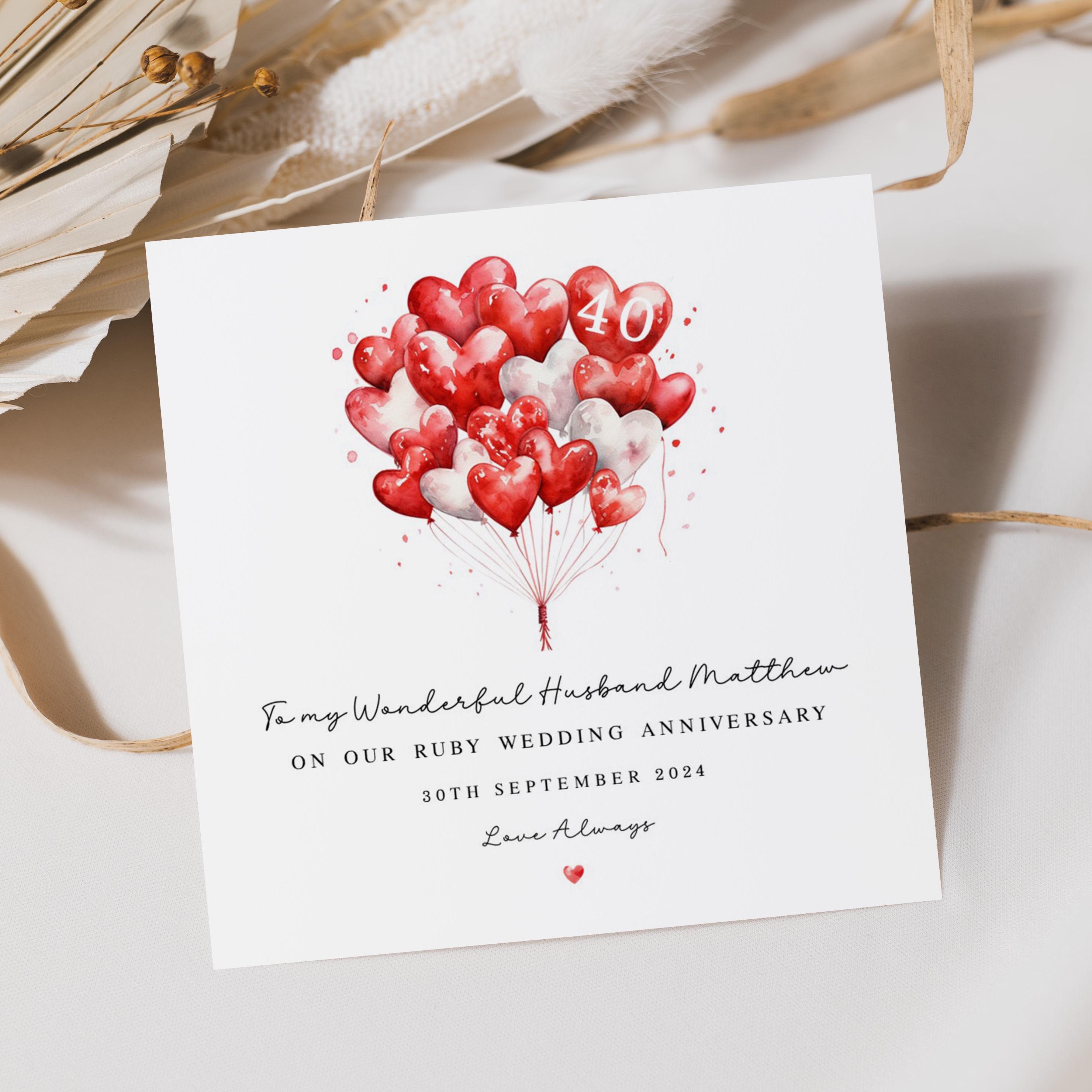 What to write on a 40th wedding anniversary card | Honestweddingadvice.com